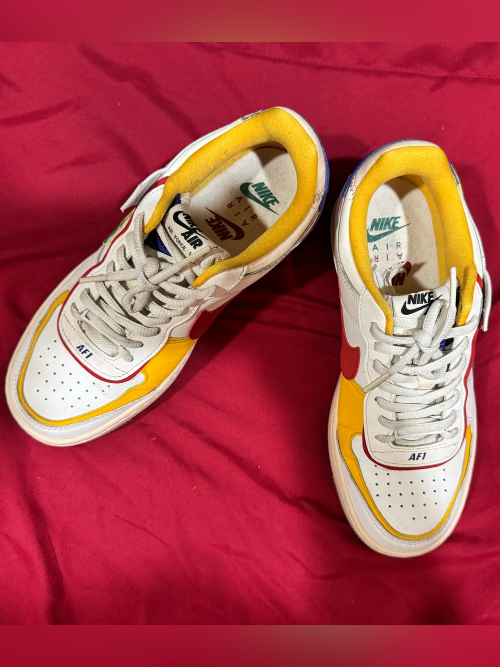 ❤️ Nike Air Force 1 Shadow Sneakers CI0919-118 Summit White/Neptune Green Sz7 ❤️